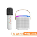 Y1 New Hot Bluetooth Speaker Portable Home Cute Karaoke Mini Wireless Audio with Microphone K Song Family Singing Machine
