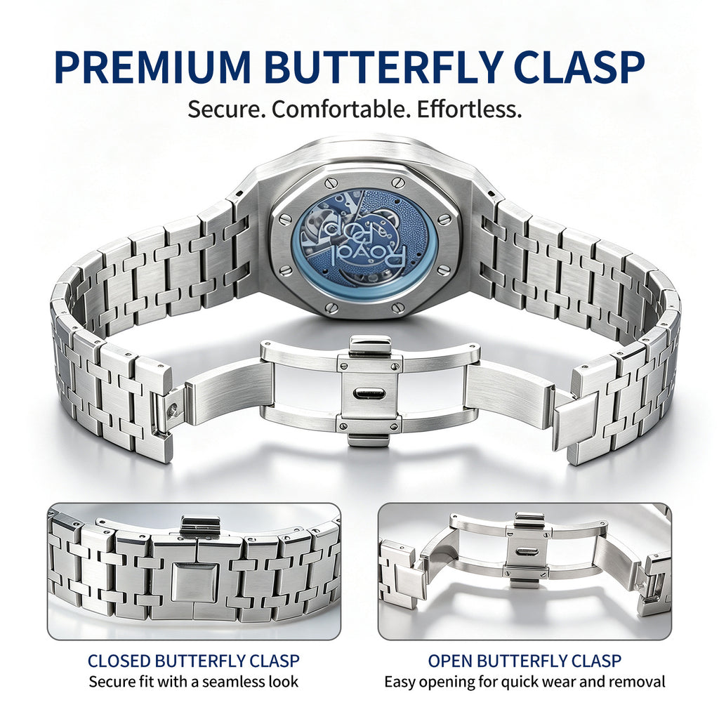 Stainless Steel Modified Case with Royal Pop Metal Modified Case and Strap