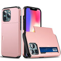 Suitable for iPhone 17 ProMax phone case Apple 16 slide push card insert 14 15 anti drop protective cover