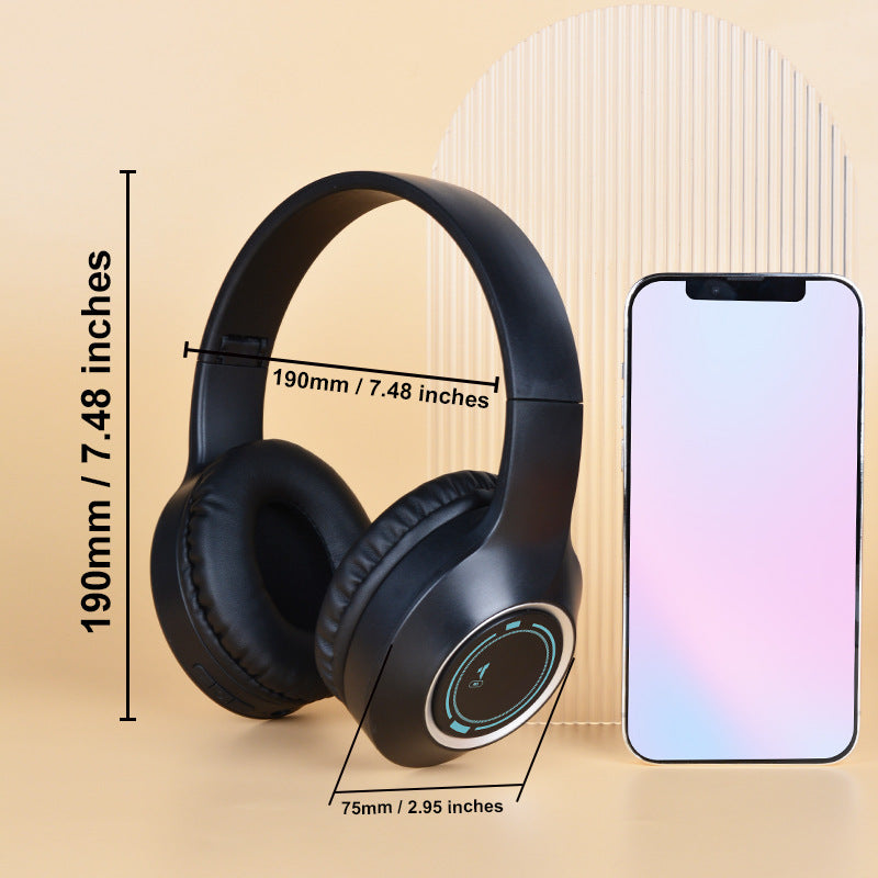 Head mounted Bluetooth earphones, wireless Bluetooth earphones, foldable