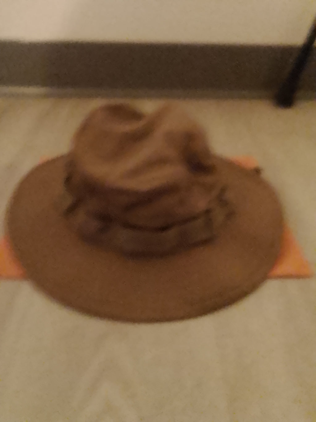 Brown Bucket hat with strap, New without tags