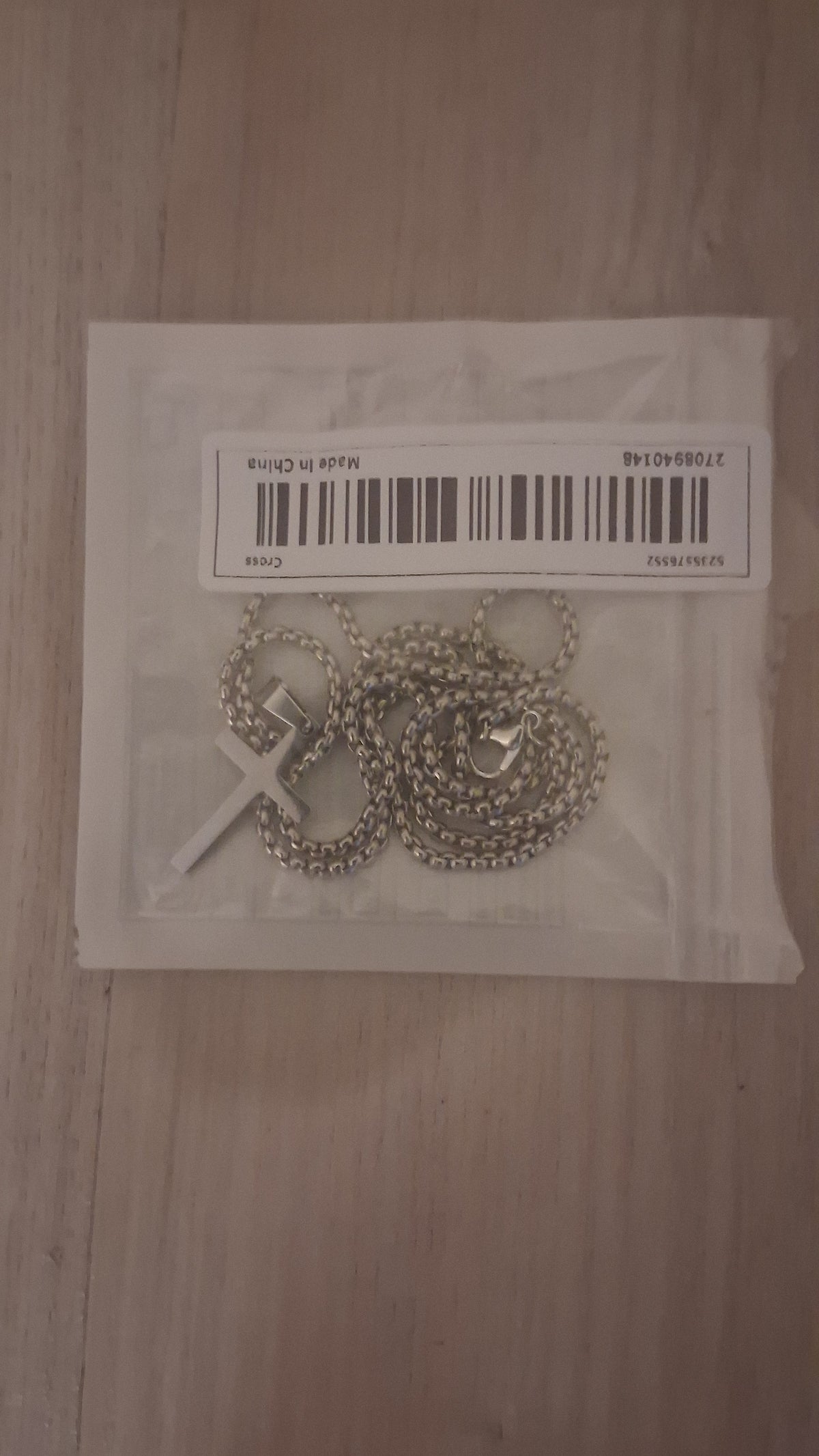 Stainless steel cross necklace