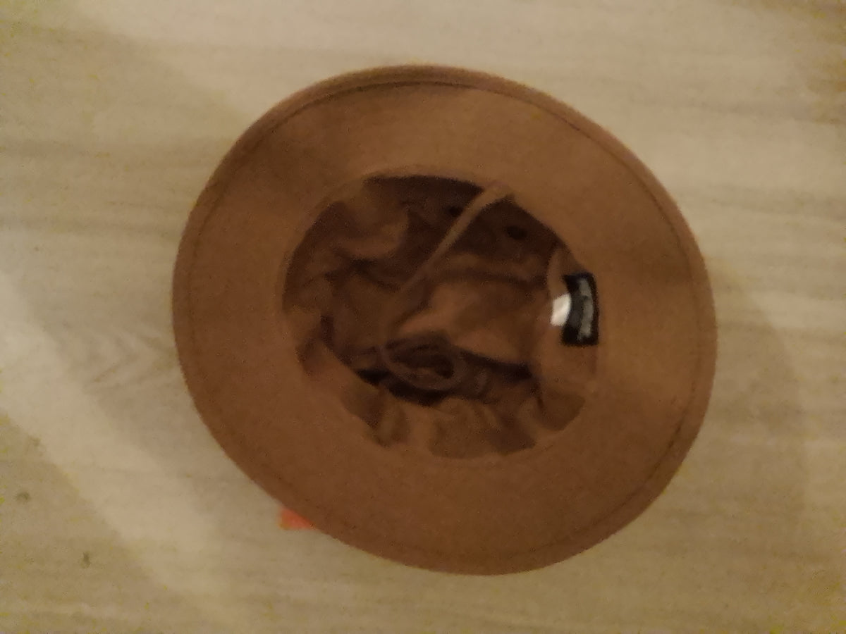 Brown Bucket hat with strap, New without tags